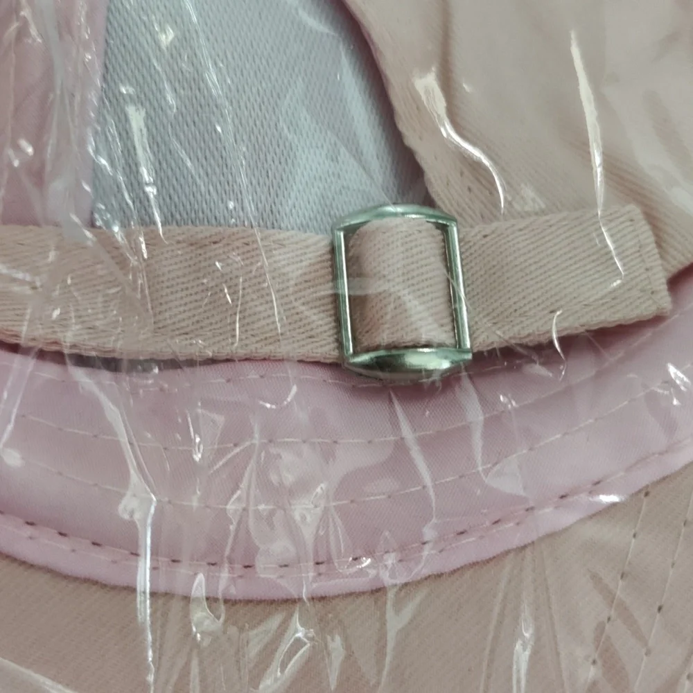 Pink pierced baseball cap